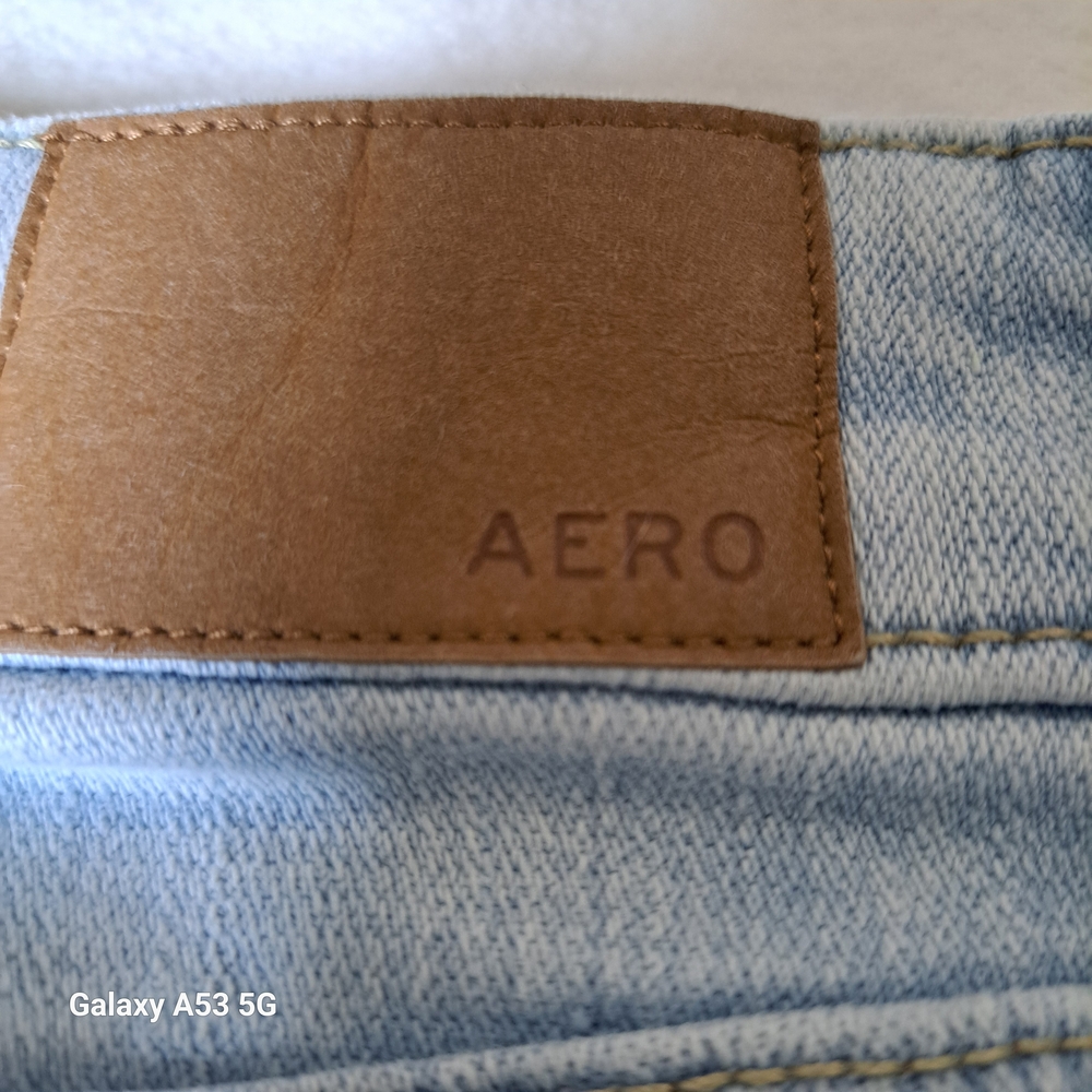 Aeropostale Distressed Light Blue Wide Leg Jeans - Picture 10 of 10